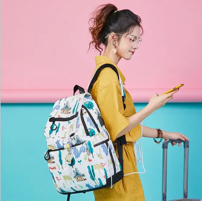Классический оригинальный женский студенческий модный рюкзак Mochila Feminina 2019