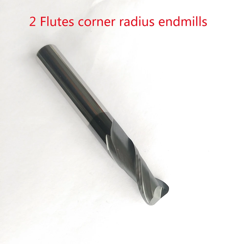 2 мм 3 4 6 8 10 с radius R0.5/R1/R2 флейты Tungsen карбида Угловой радиус Endmill ЧПУ Бит фреза |