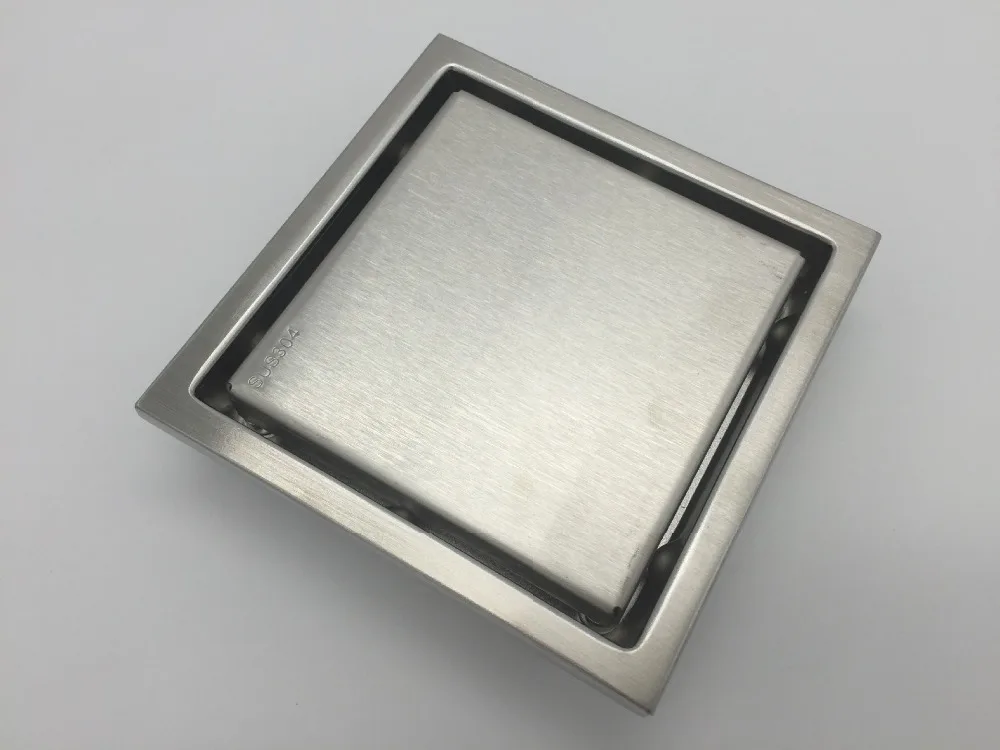 Дезодорант слив пола анти блокирующий туалета 304 нержавеющая сталь квадрат