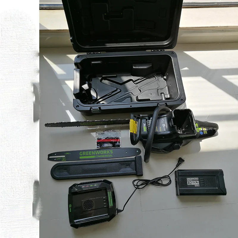 Беспроводная бензопила GreenWorks Pro GCS180 2001902 82V 18 дюймов литий-ионный аккумулятор 5 Ач