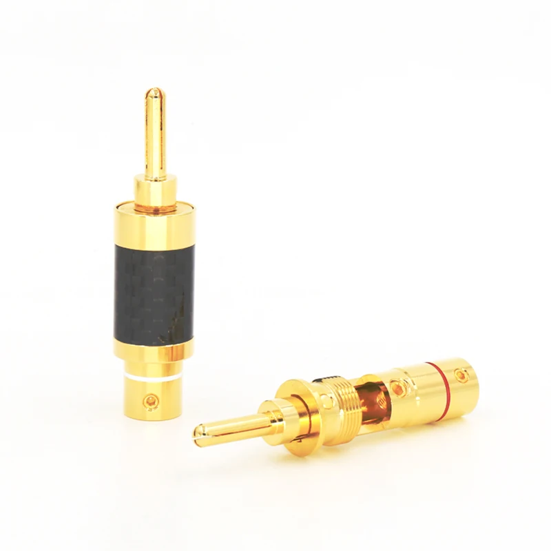 VB602GHifi позолоченный кабель для динамика из углеродного волокна разъем типа