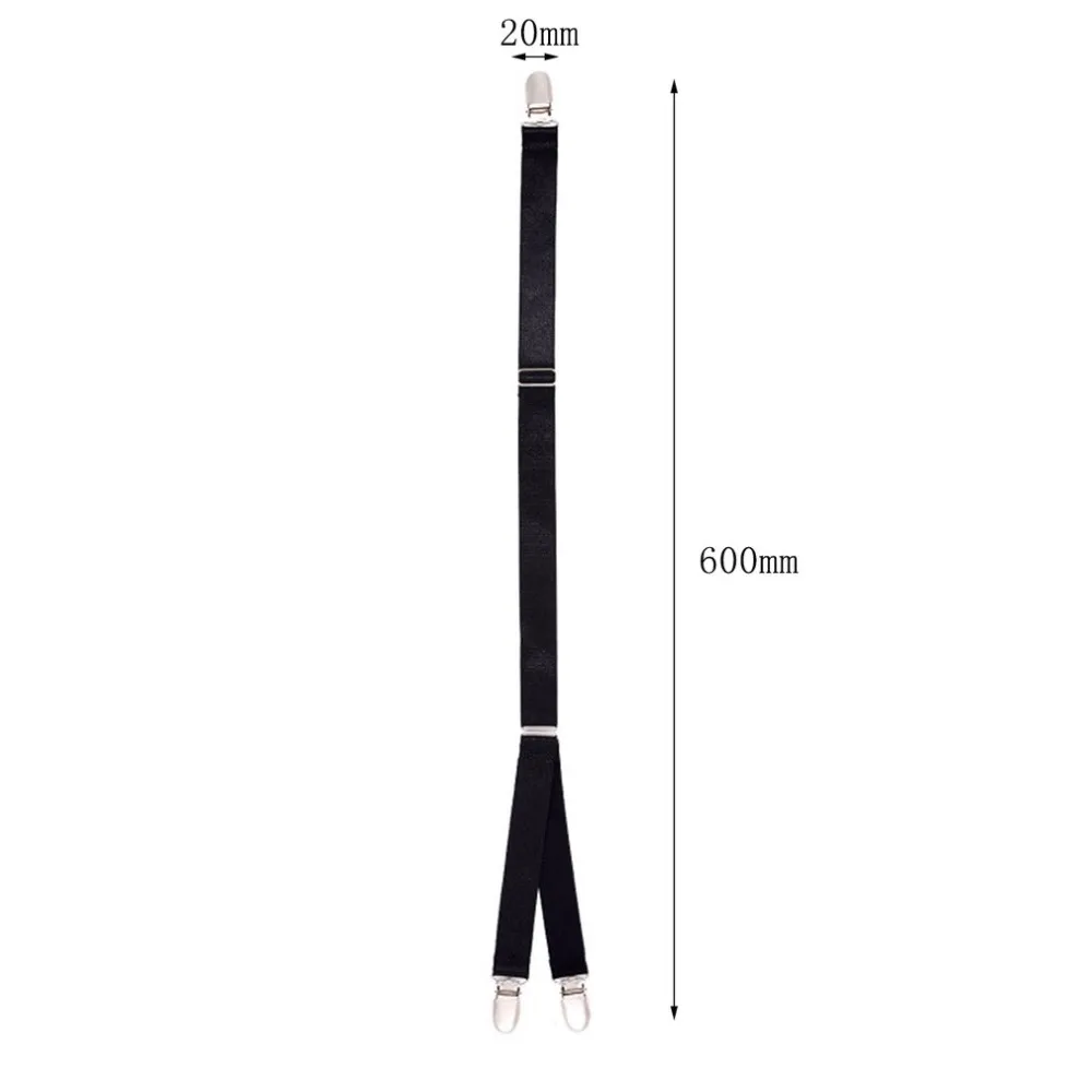 

Mens Shirt Stays Holder Business Belt Suspender Shirt Garters Military Straight Stirrup Suspenders Elastic Uniform For Men Wear