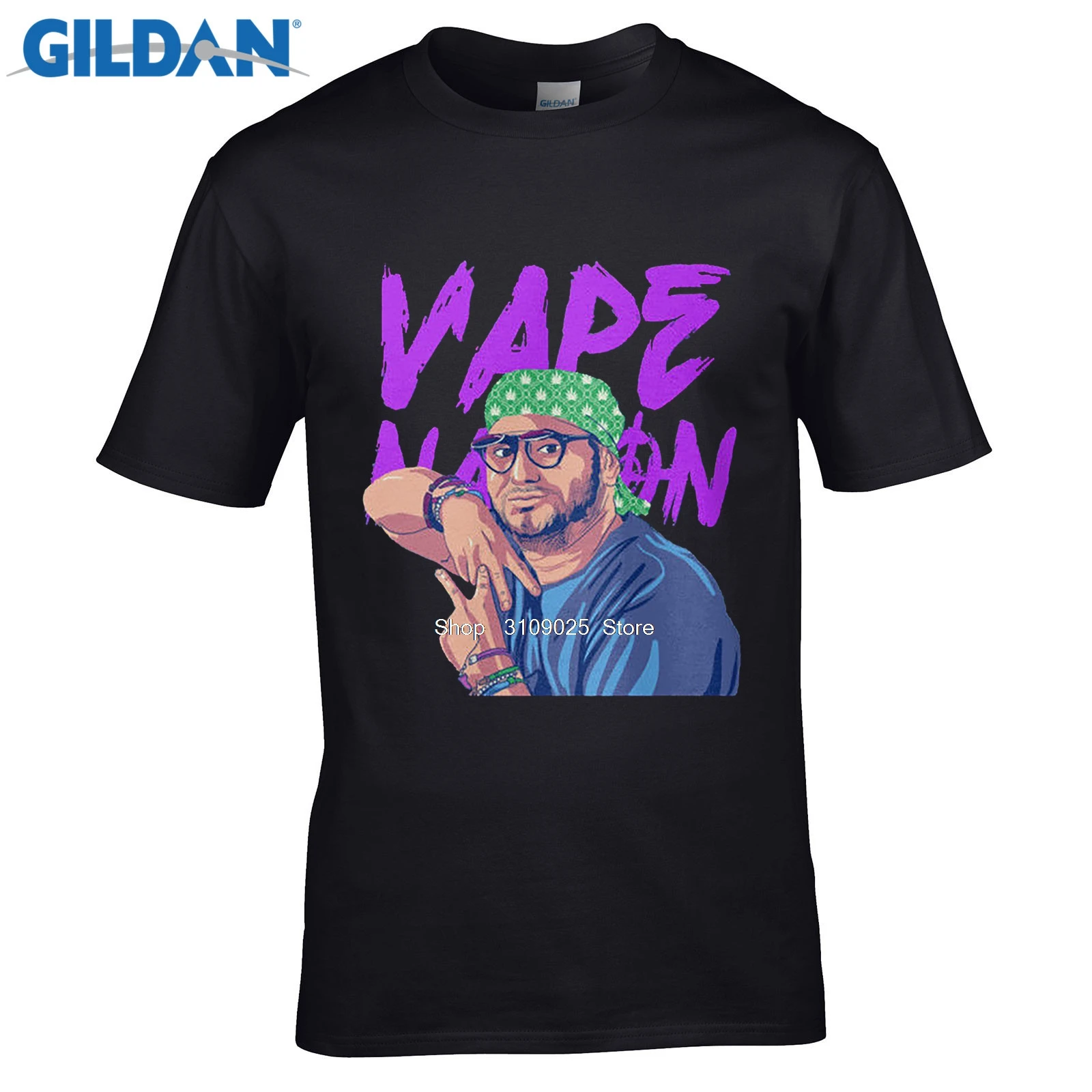 Мужская модная брендовая футболка Vape Nation мужские черные футболки рубашка одежда