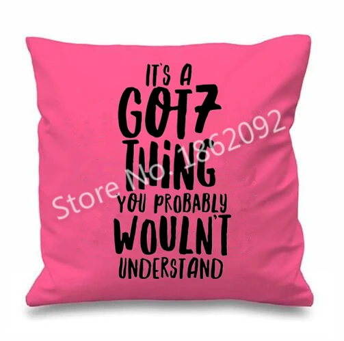 Новинка чехол для подушки It's A GOT7 новинка Kpop наволочка забавный подарок на 7