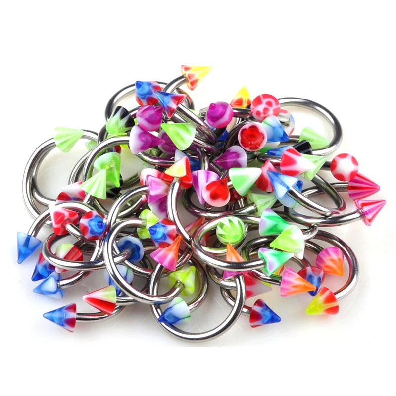 10 шт. акриловые серьги гвоздики из хирургической стали|piercing body jewelry|body jewelrywholesale