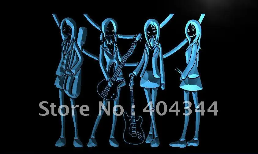 LK554-гитара девушки хотели рок n Roll светодиодная неоновая световая вывеска
