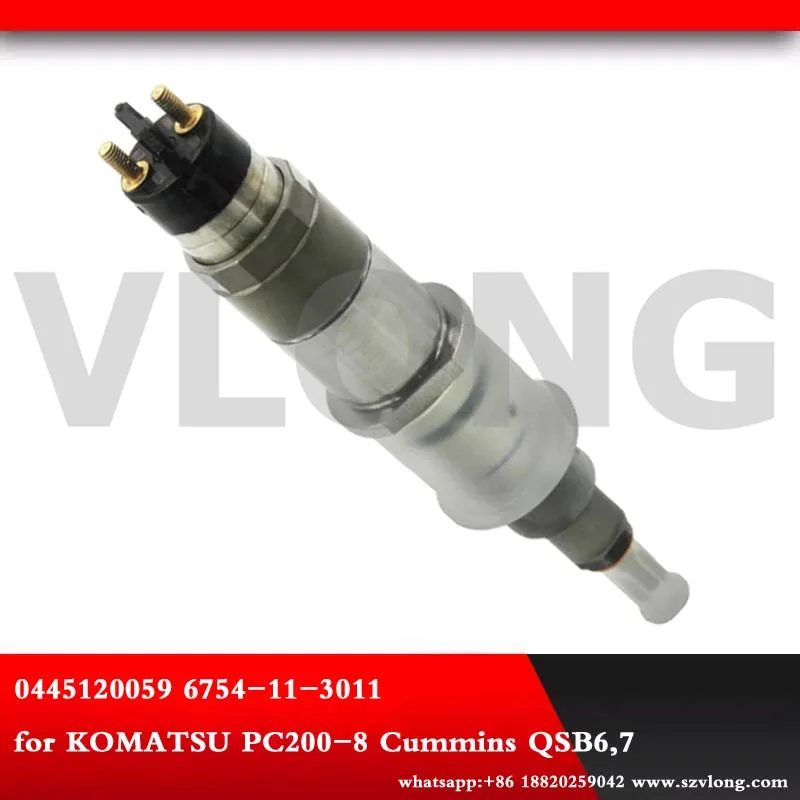 Diesel common rail fuel injector 0445120059 0445120231 for Dongfeng Cummins Ko/matsu excavator EUR-3 3976372 PC200/220/240-8 | Автомобили