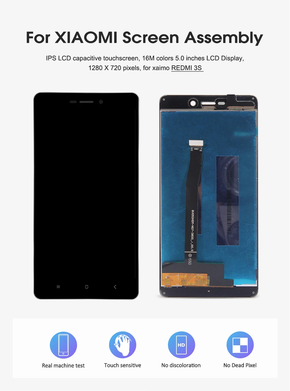 5,0 дюймов для Xiaomi Redmi 3 S 3 S ЖК-дисплей сенсорный экран для Xiaomi Redmi 3 S 3 ЖК-дисплей дигитайзер Запчасти в сборе