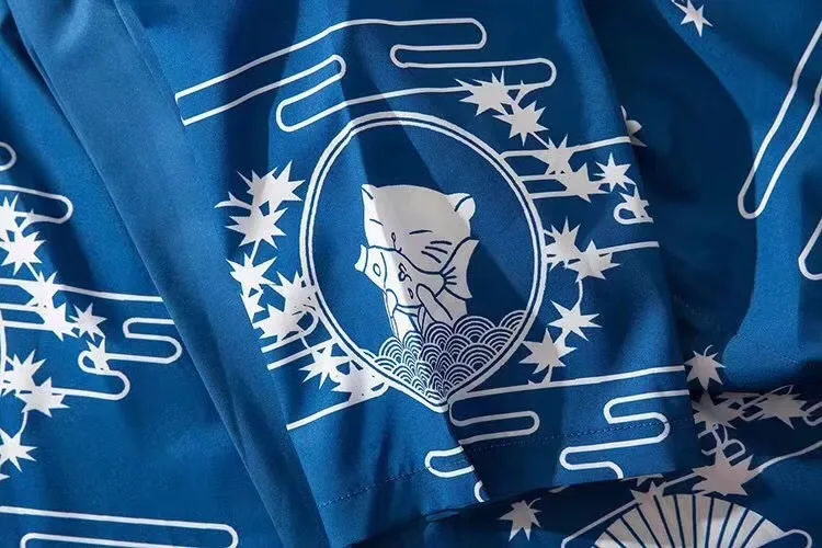 Японское кимоно мужская рубашка юката haori obi одежда самураев мужское
