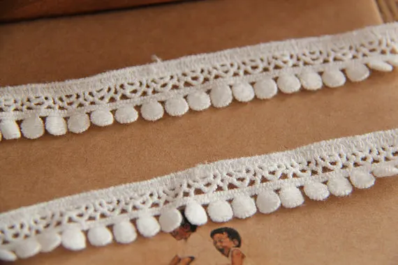 

10yards Cotton Lace Trim Off White trim Lace