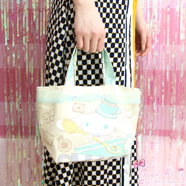 New Cartoon anime Big Ears Cinnamoroll Dog Pudding canvas Handbag bag cosmetic for girl child gift | Игрушки и хобби
