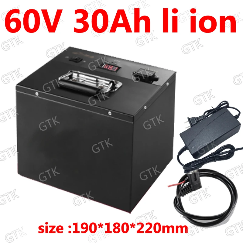 GTK 60В 30ач литий ионный аккумулятор BMS для 2000 Вт 3000 скутера ebike мотоцикла