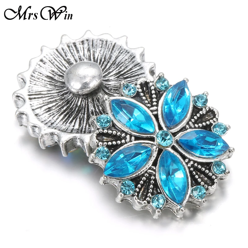 6 шт./лот красивый цветной кристалл цветок оснастка ювелирное изделие кнопки