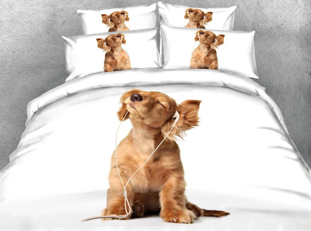 Комплект постельного белья с цифровой печатью 4/6 шт.|bed sheet animal|super king size beddingking bedding