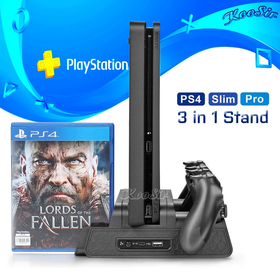 PS4/Slim/PRO Подставка для зарядки охлаждающий вентилятор кулер двойной контроллер Зарядное устройство Док-станция для Playstation 4 PS 4 игры аксессуары