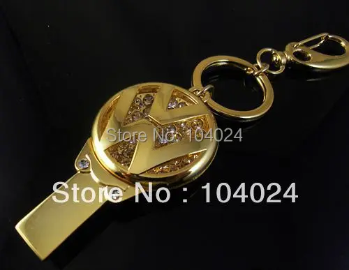 4gb 8gb 16gb 32gb metal gold car key crystal jewelry shape USB 2.0 flash drive memory pen disk Drop ship dropshipping|dropship camera|dropship