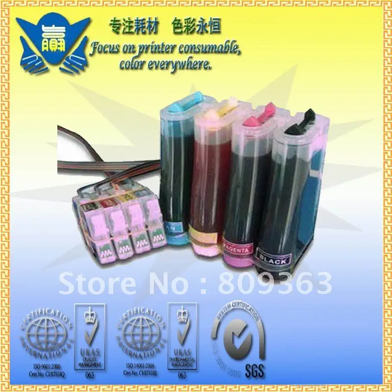 

Pigment ink CISS Continuous Ink Supply System use for EPSONs Me office 900WD/ 960FWD/ 82WD