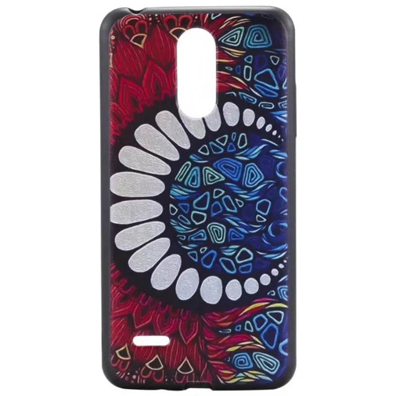 3D мягкий ТПУ чехол для LG K8 2017 LV3 сова лиса слон шаблон Силиконовый телефона K10 LV5 |