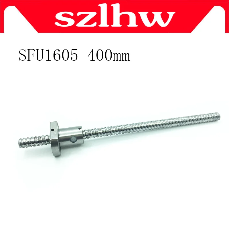 Высококачественный шариковый винт 16 мм 1605 скрученный C7 SFU1605 400 с одним фланцем