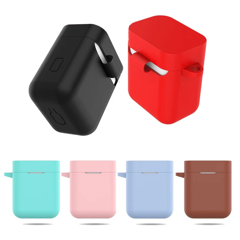 Силиконовый чехол для наушников для Xiaomi Airdots Pro, противоударный защитный чехол для Xiaomi Mi Air TWS, беспроводная Bluetooth гарнитура, чехол