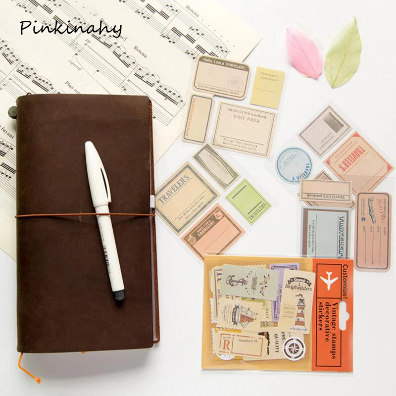 Наклейка для штампов/бирка сделай сам винтажные Классические Дорожные Ретро