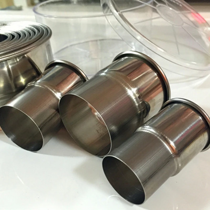 Круглые фрезы для печенья из нержавеющей стали 12 шт./компл. гладкая кухонная