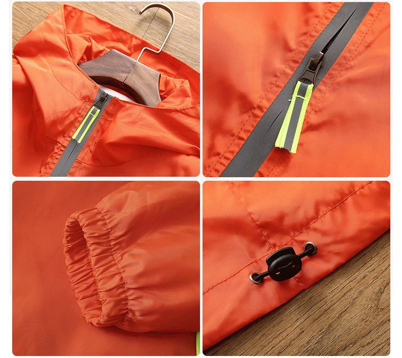 2018 Новая мода плюс Размеры светоотражающие куртка на молнии Для Мужчин Капот