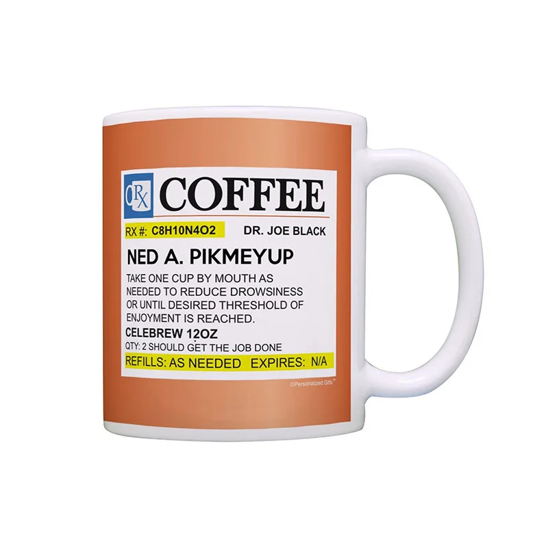 Кружка для кофе по рецепту кофеина 11 унций|Кружки| |