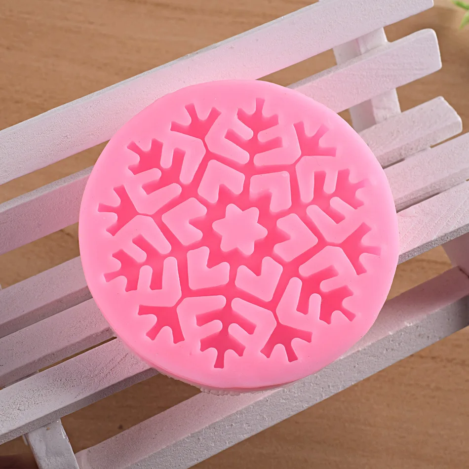 3D Снежная силиконовая форма в ретро раме для выпечки торта инструменты украшения