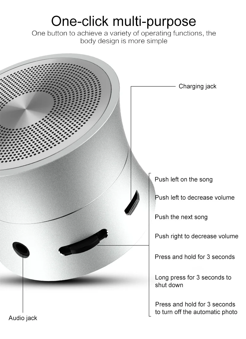 Портативный мини динамик Bluetooth радио портативный музыка уличный беспроводная