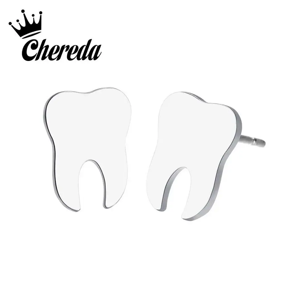 Женские серьги из нержавеющей стали Chereda без никеля золотые маленькие ювелирные