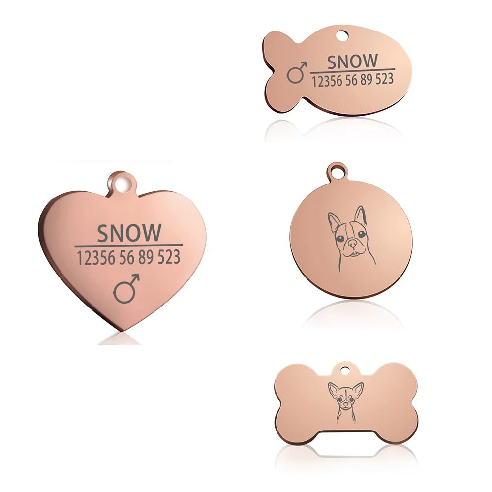 Pawfect Новая Бесплатная гравировка собака кошка бирка ошейник из нержавеющей стали