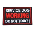 10x6 см вышивка Приклеивание утюгом нашивки письма рабочий сервис собака черные красные значки для платья сумка джинсы шляпа футболка Сделай Сам аппликации