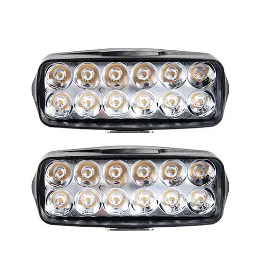 2Pcs 16Led AmmToo мотоциклетный головной светильник светодиодный противотуманный Точечный светильник 4WD 16 светодиодный для автомобиля мотоцикл трактор светильник внедорожный внедорожник Рабочая лампа ATV 12 В 24 В - Цвет: 2Pcs 16Led
