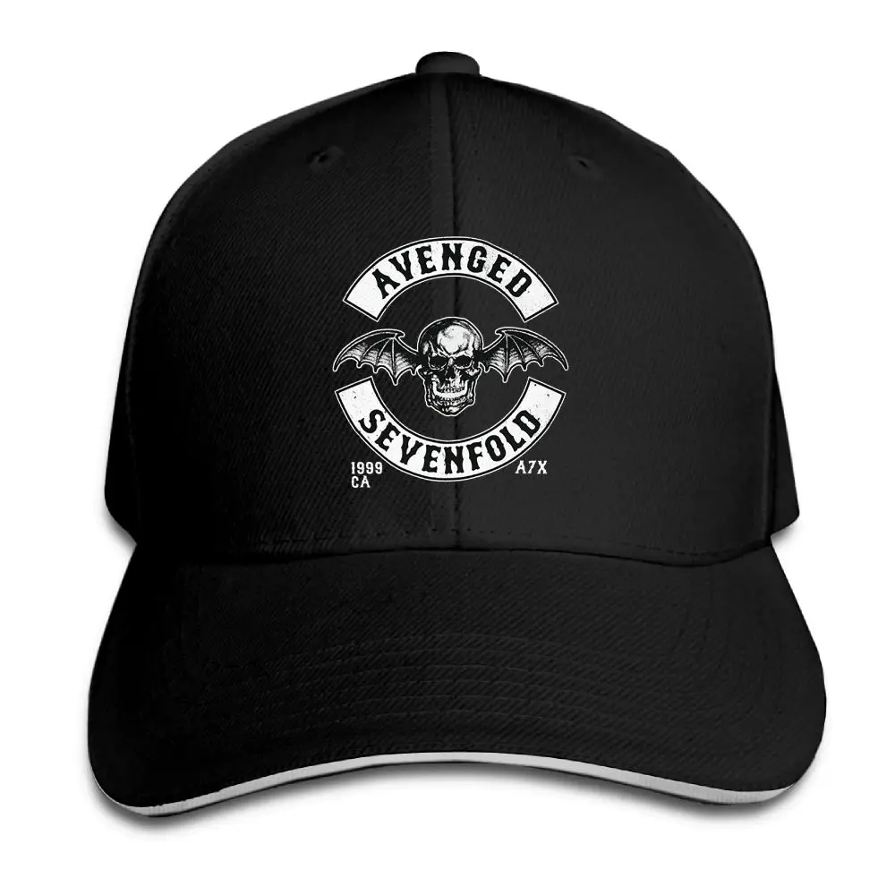 SAMCUSTOM Four Seasons Universal Casual Cap Summer sunshade Creative Avenged Sevenfold 3D Printing Visors Sandwich | Аксессуары для