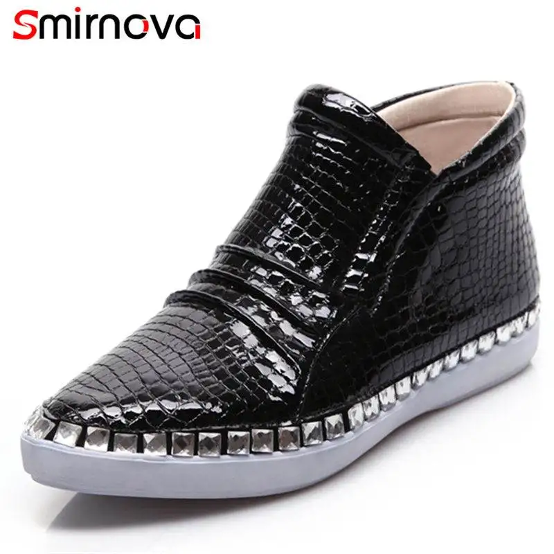 Smirnova/2018 г. Лидер продаж модные с острым носком женские ботильоны со стразами