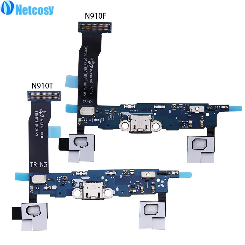 Netcosy для samung Note4 USB док-станция для зарядного устройства Разъем гибкий шлейф Запчасти для ремонта для Samsung Galaxy Note 4 n910f n910t