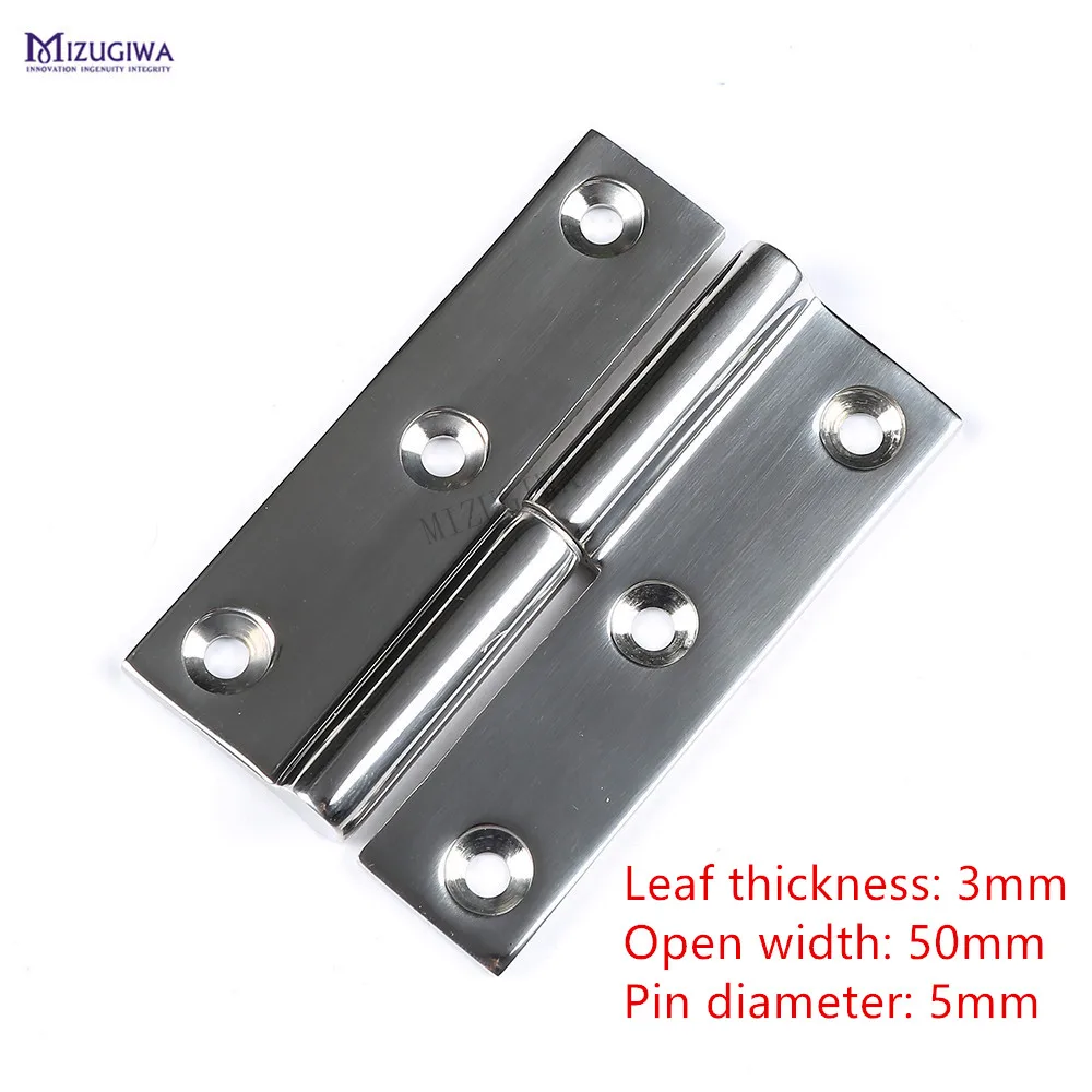 2 pcs MIZUGIWA Door Hatch Cabin Strap Hinge 316 Stainless Steel Boat Marine Heavy Duty for | Спорт и развлечения