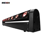 Светодиодный луч 8x12 Вт RGBW DMX512, сценическое освещение с эффектом, подходит для диджея, дискотек, вечеринок, рождественскиеСвадебные украшения для ночного клуба и бара, 2 шт.