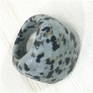 dalmatian jaspa Новинка, кольца с натуральным камнем малахит, Далмация, Агаты, красивые модные украшения для женщин и мужчин, вечерние, свадебные, Обручальные, юбилейные - Цвет основного камня: dalmatian jaspa