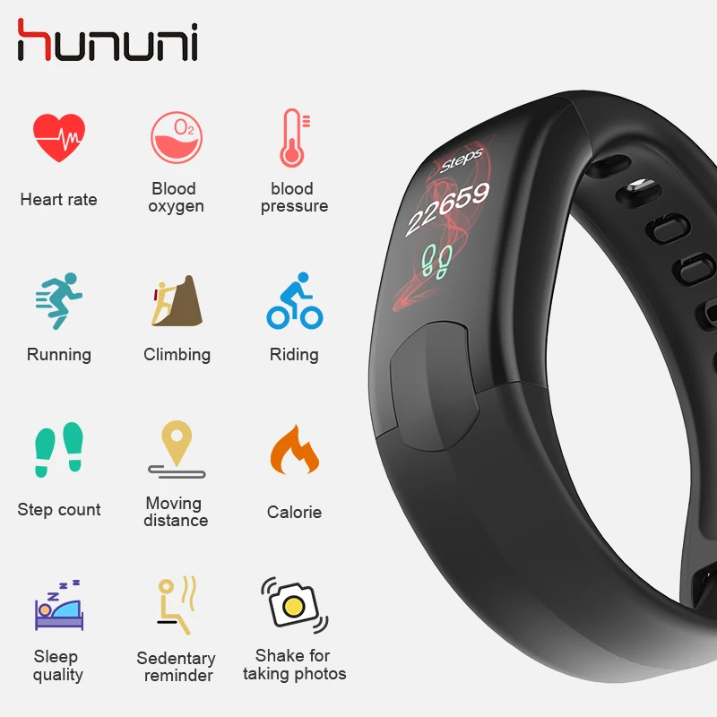 Hununi HI11 PRO Bluetooth умный Браслет фитнес спортивный трекер пульсометр кровяное