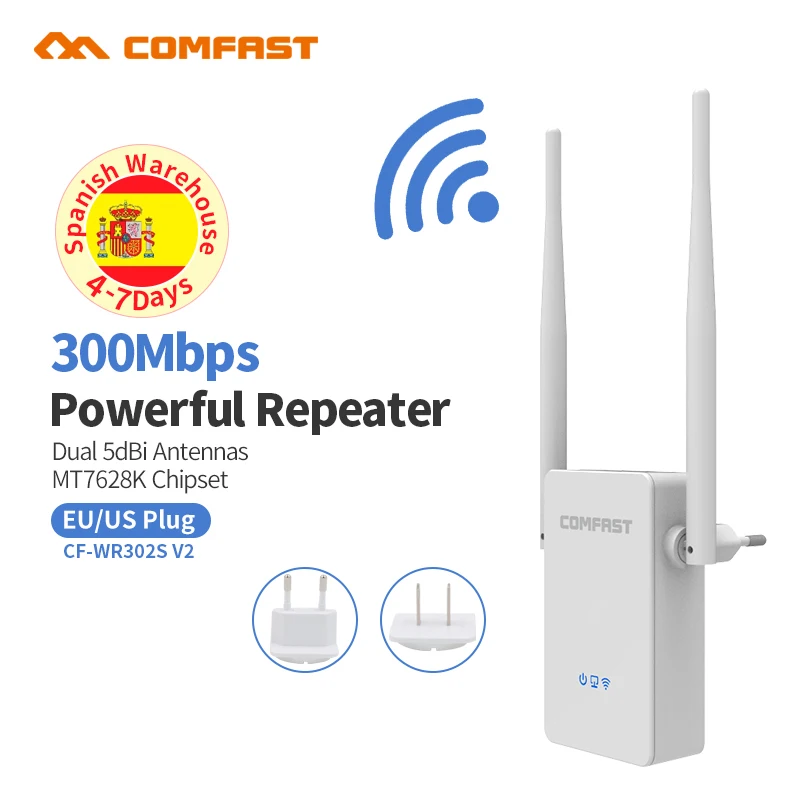 Comfast CF WR302SV2 большого радиуса действия 300 Мбит/с Wifi ретранслятор Roteador 802.11b/g/n