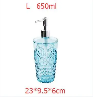 650ml 400 мл многоразовые бутылки контейнер для лосьона насос пластиковый шампунь бутылка для душа - Цвет: 650ml