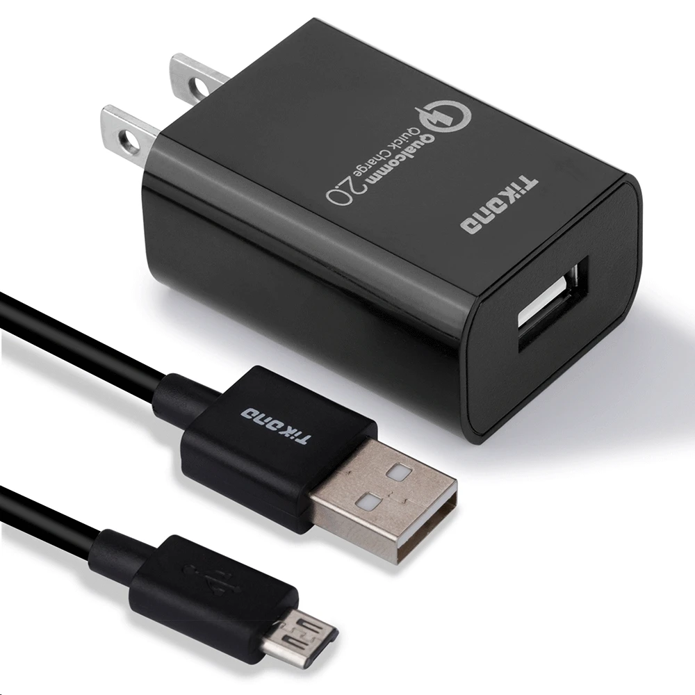Сетевое зарядное устройство Tikono с USB портом и поддержкой быстрой зарядки 2 0 QC
