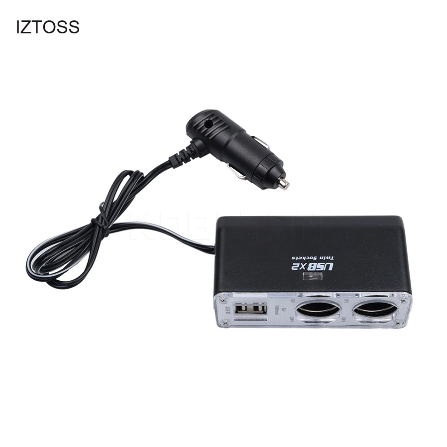 Sikeo двойной разъем для автомобильного прикуривателя USB DC 12V автомобильный