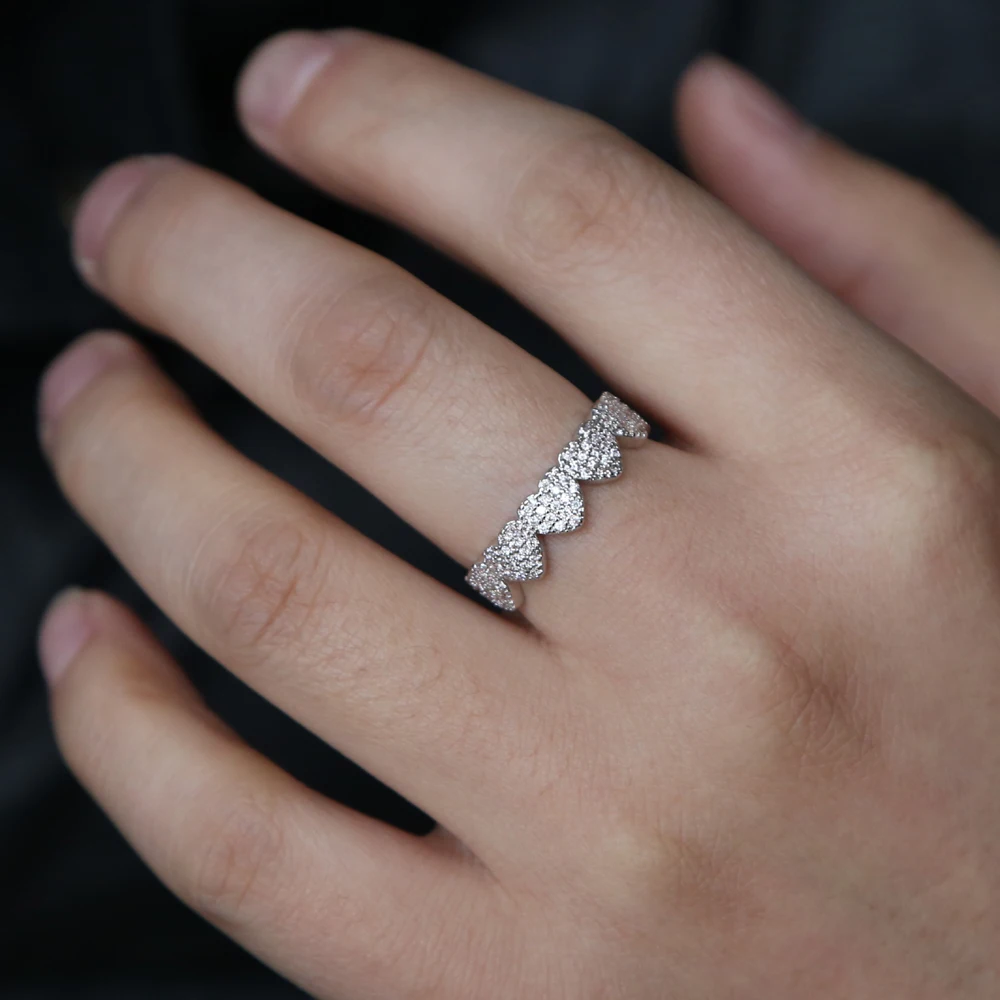 Любящее сердце свадебные кольца для мужчин и женщин обручальные ювелирные