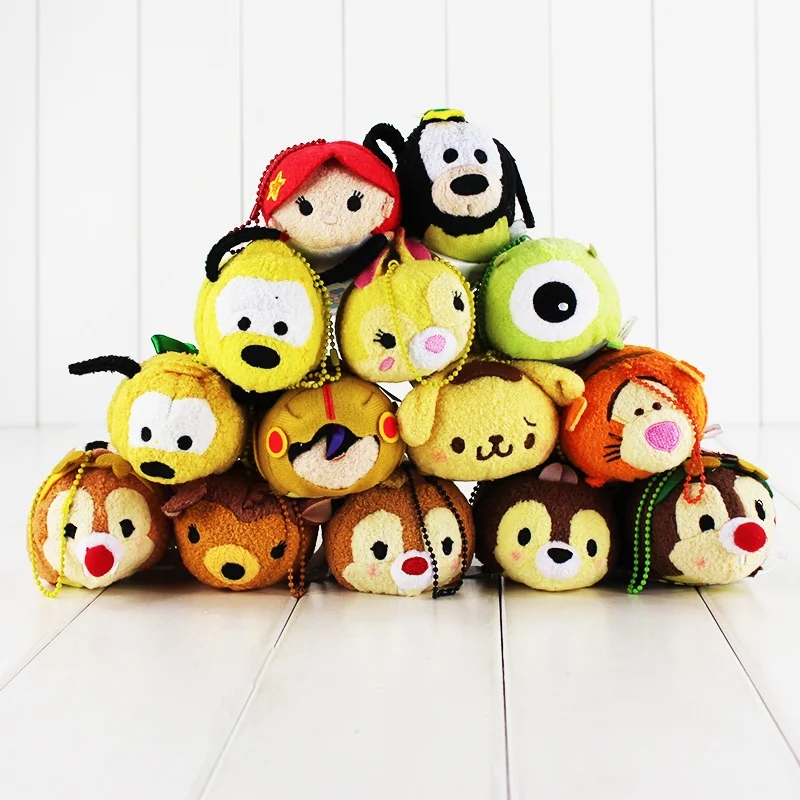 10 см кошка собака свинья тигр животные плюшевые игрушки|princess doll|tsum tsumtsum tsum mini plush |