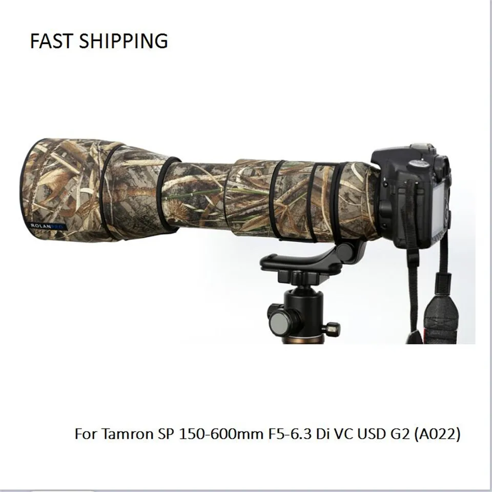 DHL/EMS линз из искусственной кожи PU камуфляжные линзы для объектива Tamron SP 150-600 мм F/5-6,3 VC Di USD G2 A022 пистолет для защиты объектива pt0044
