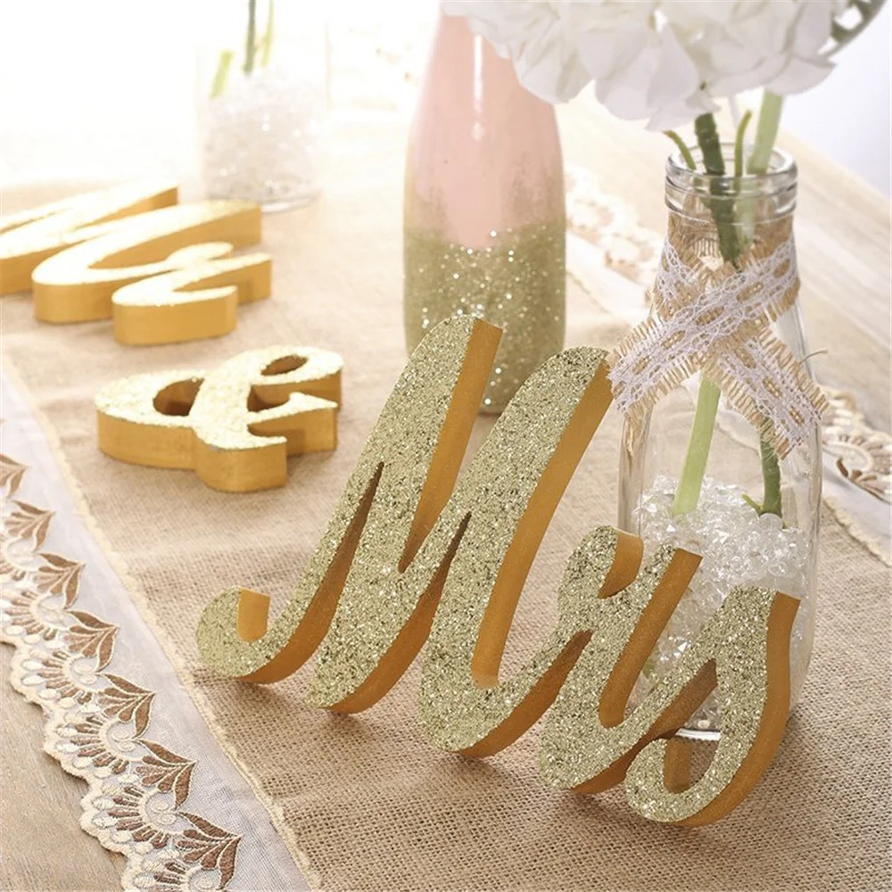 Деревянный знак Mr and Mrs свадебное украшение для милый декор стола Mr Mrs набор Mr& Mrs буквы украшения для свадьбы
