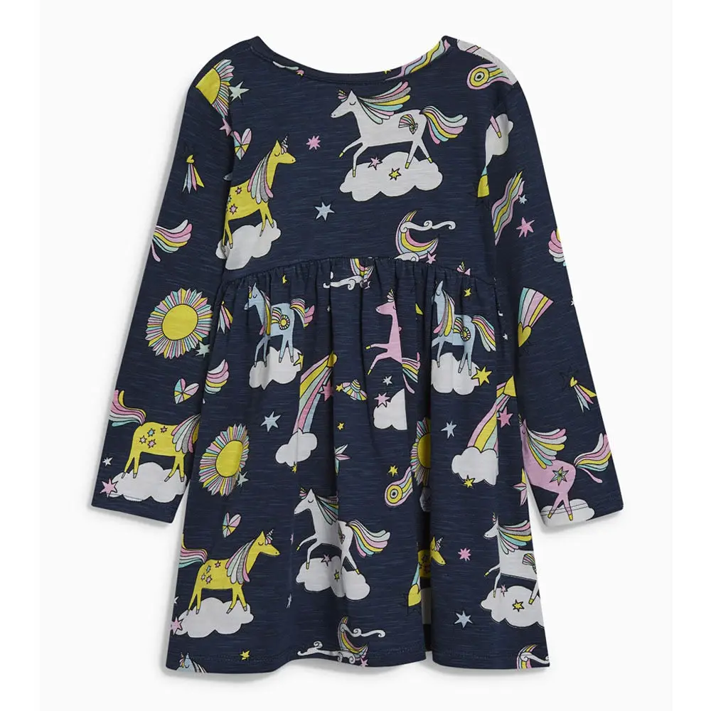 Littlemandy/брендовые осенние праздничные платья в полоску с морской черепашкой